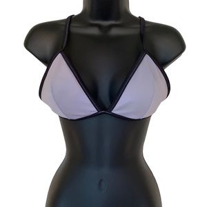 Purple Triangle Bikini Top